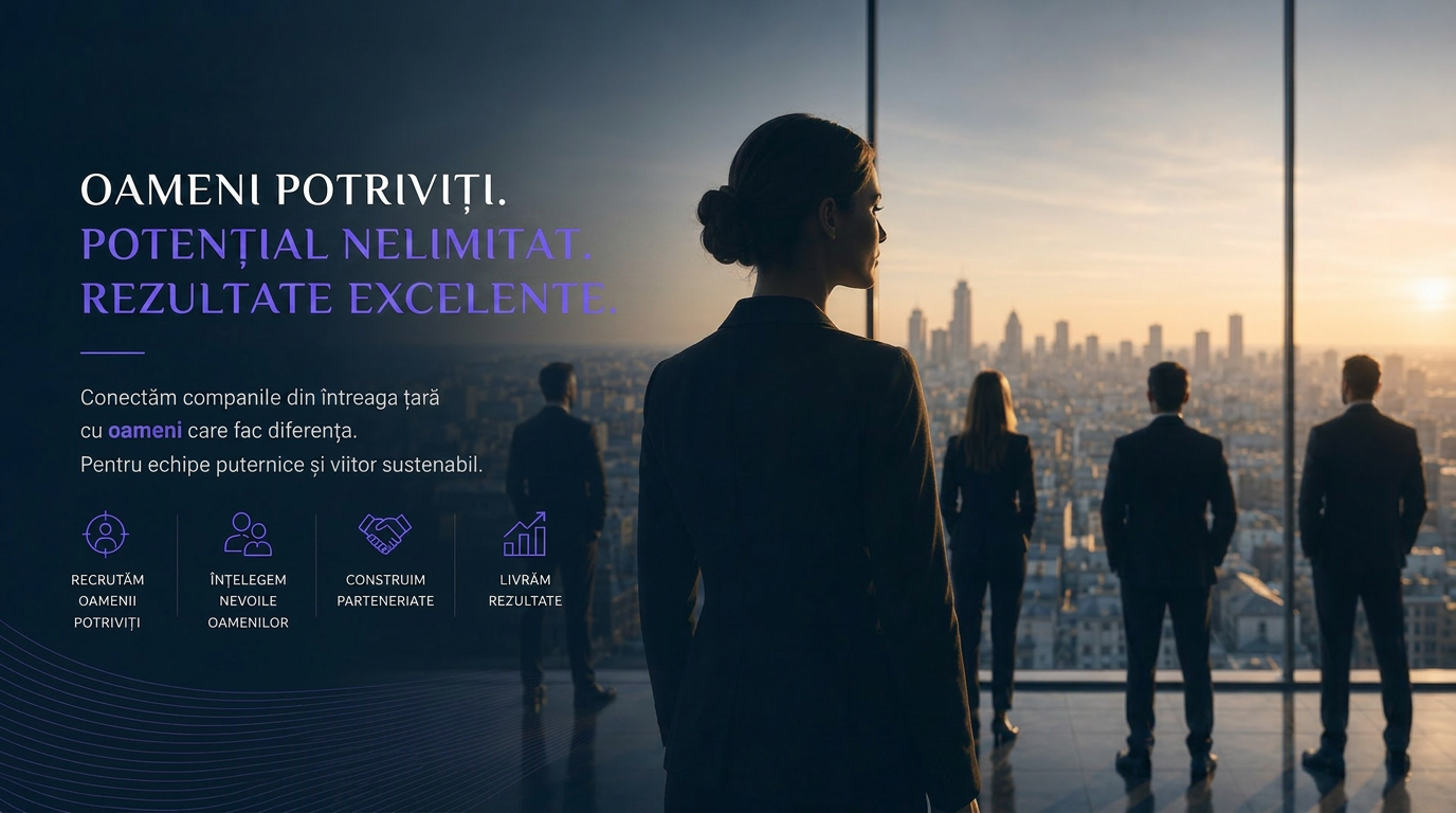 ProSelect Recruitment — Oameni potriviți. Potențial nelimitat. Rezultate excelente.